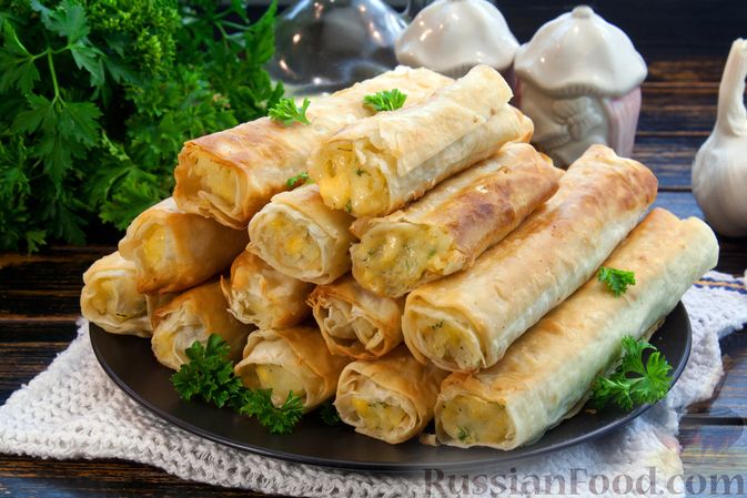 Хрустящие, румяные
ТРУБОЧКИ ИЗ ЛАВАША С КАРТОШКОЙ И СЫРОМ смотреть онлайн