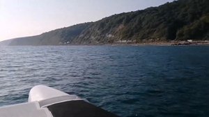 Джубга. на катамаране из Джубги в Инал.