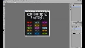 Adobe Photoshop CS6 Neon Styles - Download Link