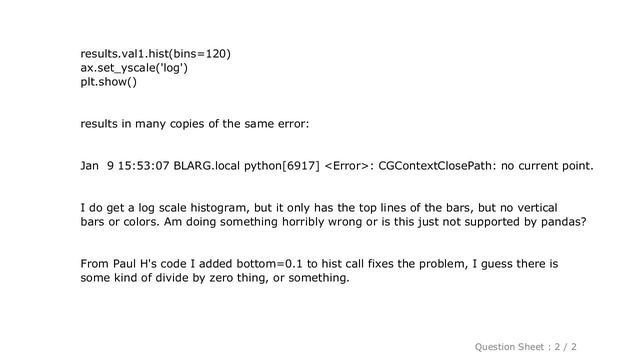 Pandas : Python Pandas Histogram Log Scale смотреть онлайн