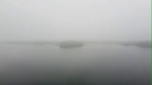 Foggy Akmena lake. Trakai, Lithuania (Тракай, Литва).