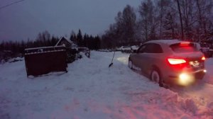 Audi Q5 snow offroad fail
