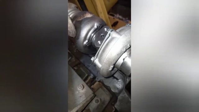 замена турбины  на экскаваторе погрузчике