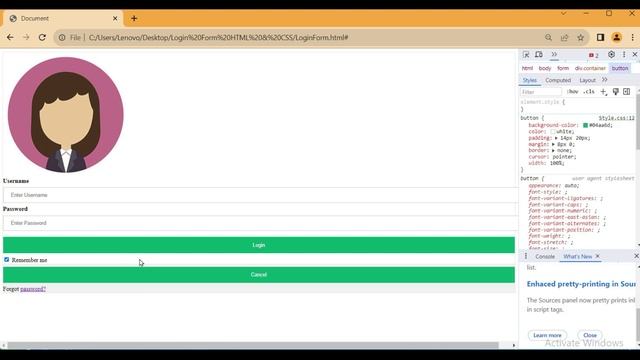 Responsive login form html css | HTML & CSS Projects For Beginners.