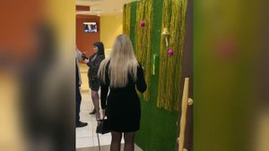 Велком зона с шампанским