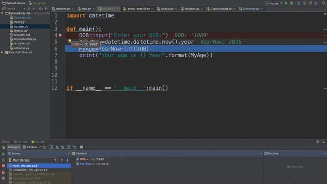 18-  Python Debug تتبع التنفيذ