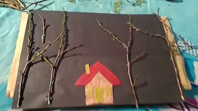 Как сделать зимнюю поделку? Зимний пейзаж. Поделка на зимнюю тематику Ночь в зимнем лесу смотреть онлайн