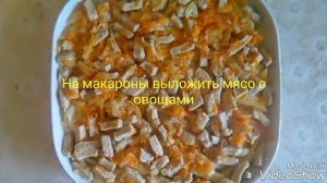 Запеканка с макаронами и мясом — Быстрый ужин