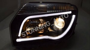 Фары передние Renault Duster 2010-2015 ЧЕРНЫЕ