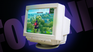 Играю в Fortnite на СТАРОМ МОНИТОРЕ!