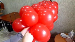 Панно из четверок воздушных шаров