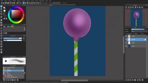 Cake Pop tutorial FREE GLITTER BRUSH FOR MEDIBANG