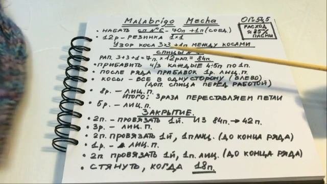 Мастер-класс Шапка косами. Шапка из толстой пряжи мультиколор ровница Malabrigo Mecha Arapey 875