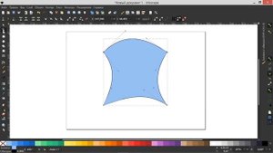44. Inkscape. Добавить узлы, Выпрямить сегменты, Конверт. (расширения)