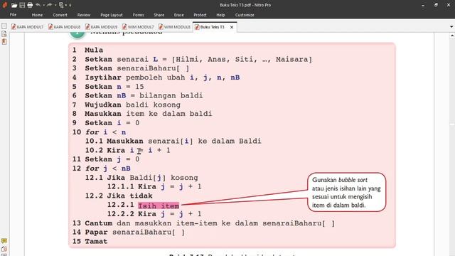 ASK T3 Bab 3 - Pseudokod Bucket Sort смотреть онлайн