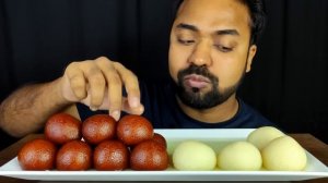 DESSERTS! ? HUGE GULAB JAMUN, SPONGE RASGULLA ASMR MUKBANG EATING SHOW | FOOD VLOG || #liveToEATT