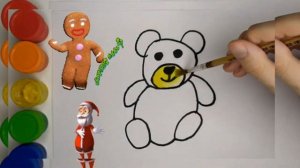 Draw a Bear for Children | Рисуем медведя для дети / Bollar uchun ayiq chizish