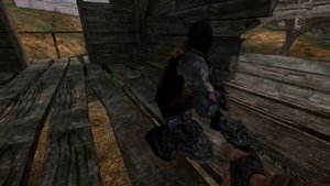 Сумашедший сталкер группировки свобода. И флешка для Макса в (S.T.A.L.K.E.R. Тень Чернобыля)