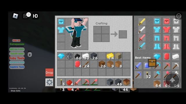 Roblox minecraft(Craft-Blox)part2: Making armor and Build new Home!