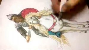 DRAWING RUSSIAN BOGATYR | РИСУЕМ БОГАТЫРЯ маркёрами
