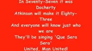 Glory Glory Man United karaoke