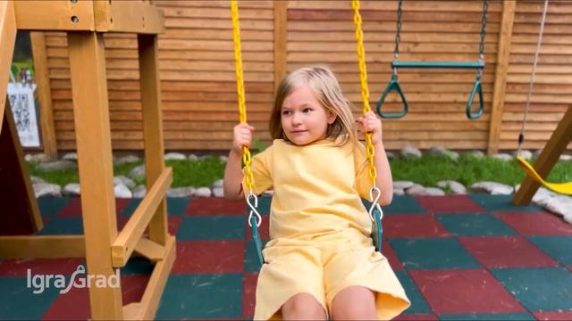 Видео отзыв на детскую площадку «IgraGrad Шато с трубой (дерево)» смотреть онлайн