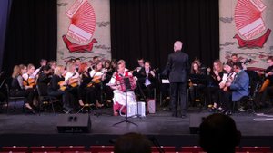 Лия Брагина и ОРНИ Архангельского музыкального колледжа - Как на Северной Двине (С.Сметанин), 2019 г