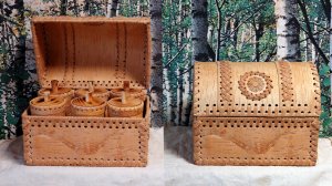 Чайный сундучок из бересты своими руками.