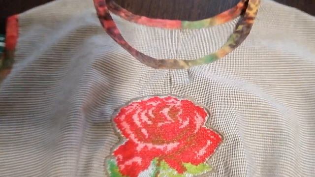 Куда применить готовую вышивку. Летнее платье. смотреть онлайн