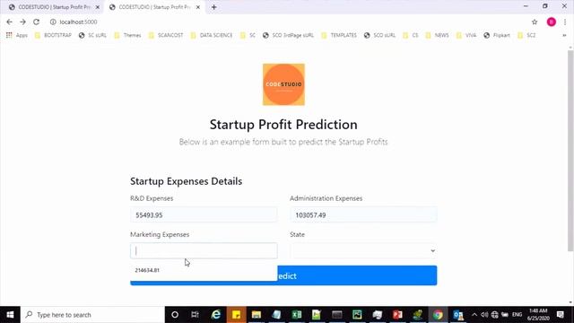 End to End ML Project 2 - P3 - Flask Project and UI Coding