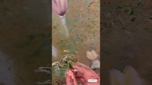 Маскирую трещину на штукатурке росписью. Рисую чем попало) Роспись стены детского центра в СПб