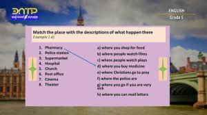 5-класс | Англис тили / Английский язык | Places in a city / town.