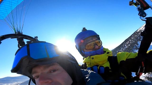 Шерегеш. Мой первый в жизни полет на параплане. смотреть онлайн