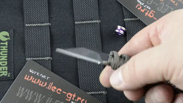 Мини нож EDC - с паракордовой оплеткой смотреть онлайн