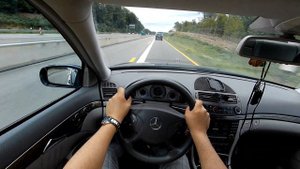 Mercedes Benz E-Class E320 CDI W211 TOP SPEED/ DRIVE ON GERMAN AUTOBAHN/ VS CARS/ BEST LONG DRIVE