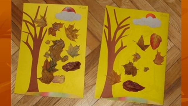 Аппликации из осенних листьев 6 класс смотреть онлайн