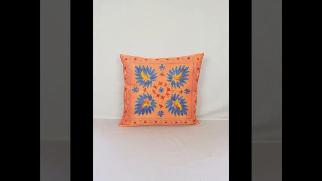 Ethnic Suzani Hand Embroidery Home Decor Cushion Cover's Designs