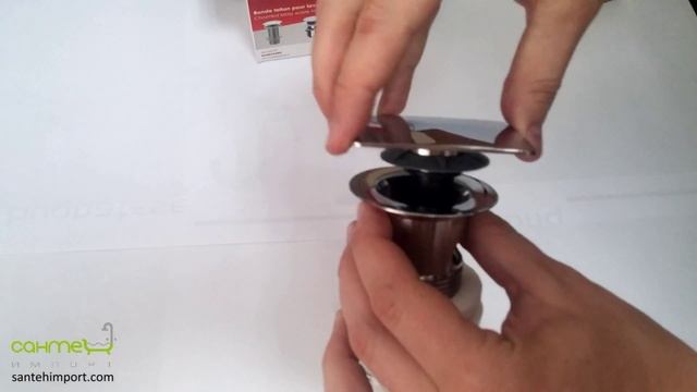 Квадратный донный клапан с переливом Nicoll SAS L3221 (хром) (www.santehimport.com)