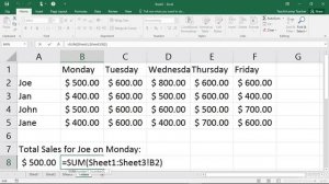 13 Mastering Microsoft Excel 2016 (3D FORMULAS) Tutorial