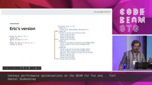 Daniel Szoboszlay - Useless performance optimisations on the BEAM for fun | Code BEAM STO 19