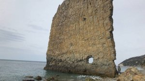 От скалы "Парус" у Прасковеевки по берегу моря до Джанхота пешком