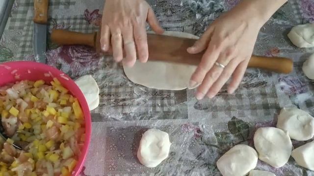 Самса с курицей и картошкой/Вкусная самса/Вкусный ужин или обед