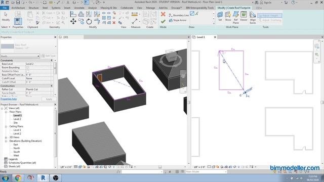 Revit Tutorial 9: Roof By Footprint & Extrude, Soffit, Fascia, Gutter