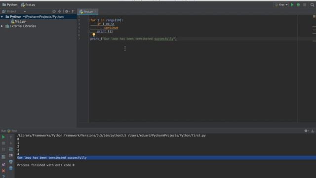 Python Programming Masterclass 15 - The Break, Continue and Pass Statements смотреть онлайн