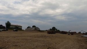 Паром перевозит лесовоз камаз через реку Северная Двина