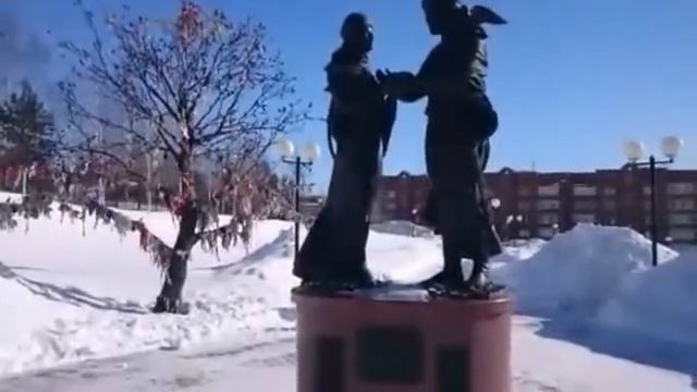 Нефтеюганск видео. Достопримечательности зимой. Прогулка. смотреть онлайн