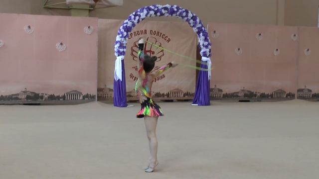 Попадія Софія (скакалка) ''Перлина Полісся 2016'' Художественная гимнастика дети смотреть онлайн