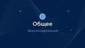 Версионирование / Общее | Almaz BI