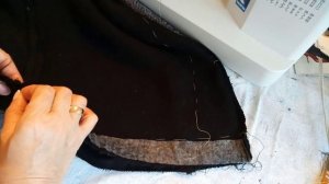 Как пришить подклад к пальто.Как подшить низ пальто.Часть 4