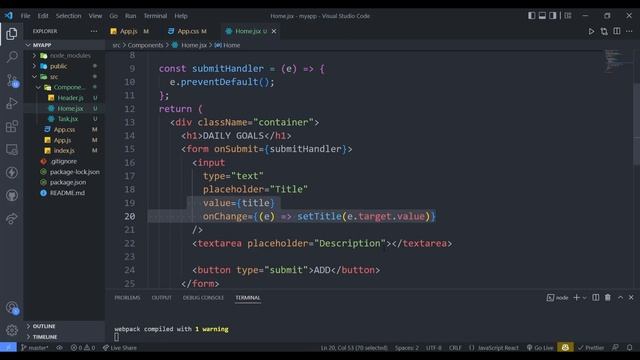 5 DAILY GOALS PROJECT IN REACT JS REACT JS COURSE 2023 – смотреть ...